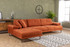 Ugaona sofa Mustang Mali Lijevi - Narandžasti