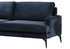 Ugaona sofa Papira ugao lijevi (Chl+3R) - tamnoplava