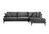 Ugaona sofa Papira ugao desni (L3+Chl) - antracit
