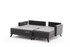 Ugaona sofa-krevet Bella Mini ugaona sofa desno - antracit Ugaona sofa-krevet Bella Mini ugaona sofa desno - antracit