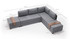 Ugaona sofa-krevet Fly kutna sofa na razvlačenje desna - siva Ugaona sofa-krevet Fly kutna sofa na razvlačenje desna - siva