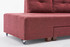 Ugaona sofa-krevet Manama kutni kauč na razvlačenje desno - Claret Red Ugaona sofa-krevet Manama kutni kauč na razvlačenje desno - Claret Red