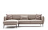 Ugaona sofa-krevet Venus L - krema