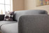 Ugaona sofa-krevet Venera R - Siva