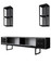 Garnitura namještaja za dnevni boravak Black Line Set - antracit, crna Garnitura namještaja za dnevni boravak Black Line Set - antracit, crna