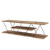 Hanah Home TV stalak Canaz - crni, orah  Hanah Home TV stalak Canaz - crni, orah