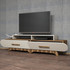 Hanah Home TV stalak Flora - orah, krem 