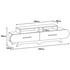 Hanah Home TV stalak Flora - orah, krem 
