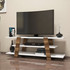 Hanah Home TV stalak Cvijet - orah, bijeli 
