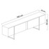 Hanah Home TV stalak Luxe - Antracit, zlatni 