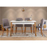 Set stolova i stolica (5 komada) Costa White Atlantice-Siva