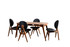 Set stolova i stolica (5 komada) Touch Wooden - antracit