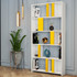 Polica za knjige Lima - bijela, žuta Polica za knjige Lima - bijela, žuta