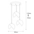 Stropna svjetiljka Berceste - 252-S2