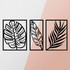 Dekorativni metalni zidni pribor Leaf2 Metalni dekor