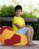 Lazy bag Football Kids Pouf - žuti, crveni