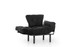 Wing Chair Nitta Single - Crna