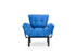 Wing Chair Nitta Singl - Plava