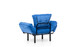 Wing Chair Nitta Singl - Plava
