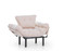 Wing Chair Nitta singl - Krem