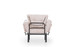 Wing Chair Nitta singl - Krem