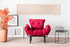 Wing Chair Nitta Singl - Maroon