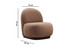 Wing Chair Tina - Cappuccino