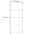 Klizna vrata s priborom 90 x 205 cm od ESG stakla i aluminija