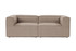 Sofa s 2 sjedala Fora 2 sjedala - smeđa a.g
