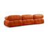 Sofa s 3 sjedala Bubble 3 sjedala (L1-O1-1R) - narančasta a.g
