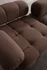 Sofa s 3 sjedala Doblo 3 sjedala (L1-Pouffe-1R) - Cappucino a.g