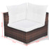Vrtni Sofa Set 32 Kom Poli Ratan Smeđi