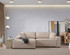 Kutna sofa-krevet Pırlo kut lijevo - Ecru a.g