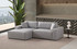 Kutna sofa-krevet Pırlo kut lijevo - svijetlo siva a.g