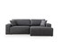 Kutna sofa-krevet Pırlo kut desno - tamno siva a.g