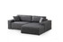 Kutna sofa-krevet Pırlo kut desno - tamno siva a.g