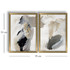 Ukrasna uokvirena MDF slika (2 komada) 2P3853NISCT-005 a.g