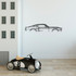 Ukrasni metalni zidni dodatak 1967 Ford Mustang Shelby GT500 Silueta a.g