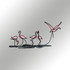 Ukrasni metalni zidni dodatak Flamingo S   a.g