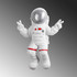 Dekorativni zidni dodatak Astronaut sa znakom mira - 2   a.g