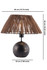 Stolna lampa Balon od bambusa a.g