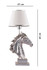 Stolna lampa Konj - bijeli, srebrni a.g