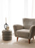 Wing Chair Teddy - Sivi   a.g