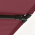 Vrtni suncobran s aluminijskom šipkom 180 x 110 cm bordo