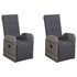 7-dijelni vrtni blagovaonski set sivi 3067908