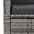 7-dijelni vrtni blagovaonski set sivi 3067908