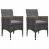 5-dijelni vrtni blagovaonski set sivi 3068748