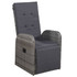 9-dijelni vrtni blagovaonski set s jastucima sivi 3099498