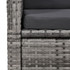 9-dijelni vrtni blagovaonski set s jastucima sivi 3099498