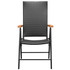 7-dijelni vrtni blagovaonski set crno-smeđi 3060080